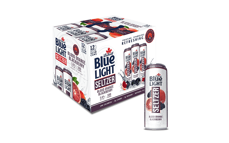 Labatt Blue Light Seltzer Blood Orange Blackberry Product Image